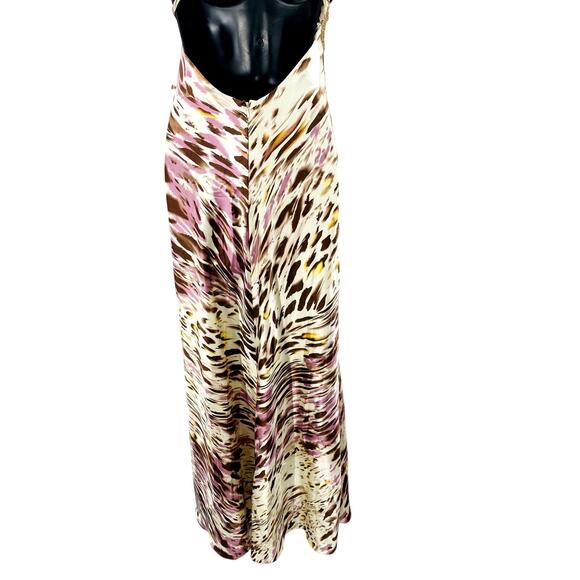 Y2K Satin Beaded Halter Gown Dress - Picture 3 of 6